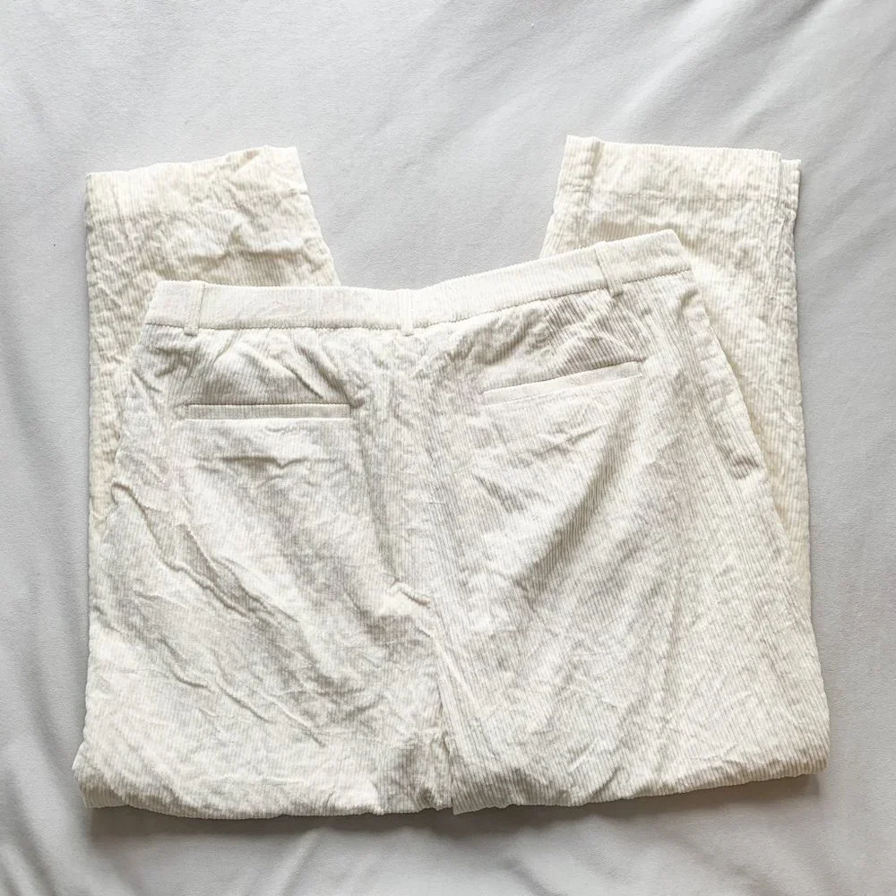 J.Crew Cream Tapered-leg Italian Corduroy Pant - Picture 3 of 5
